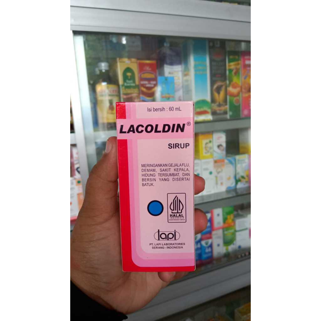 Lacoldin Syrup 60ml Untuk Flu Batuk Pilek