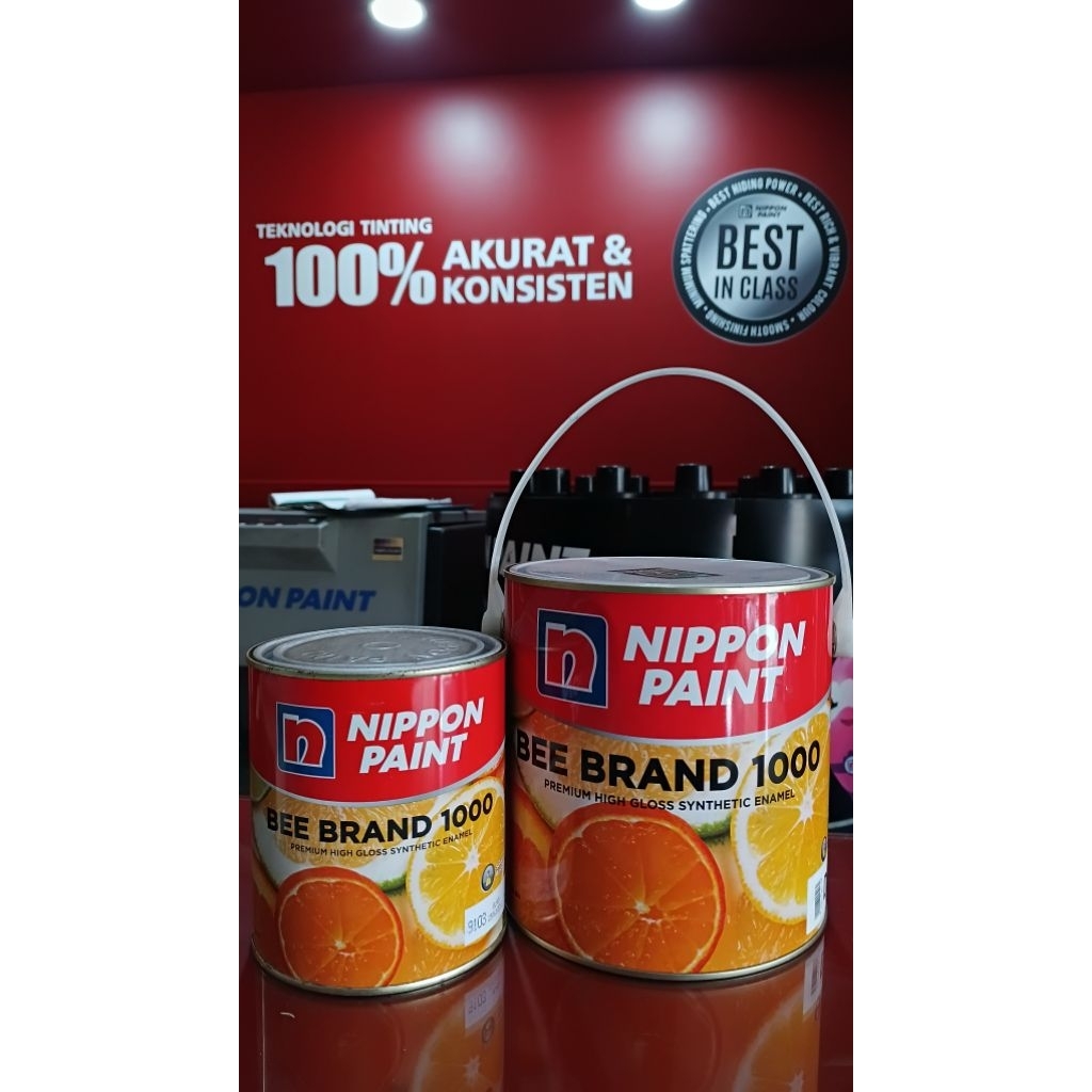 Cat minyak kayu dan besi Bee brand (Nippon Paint)