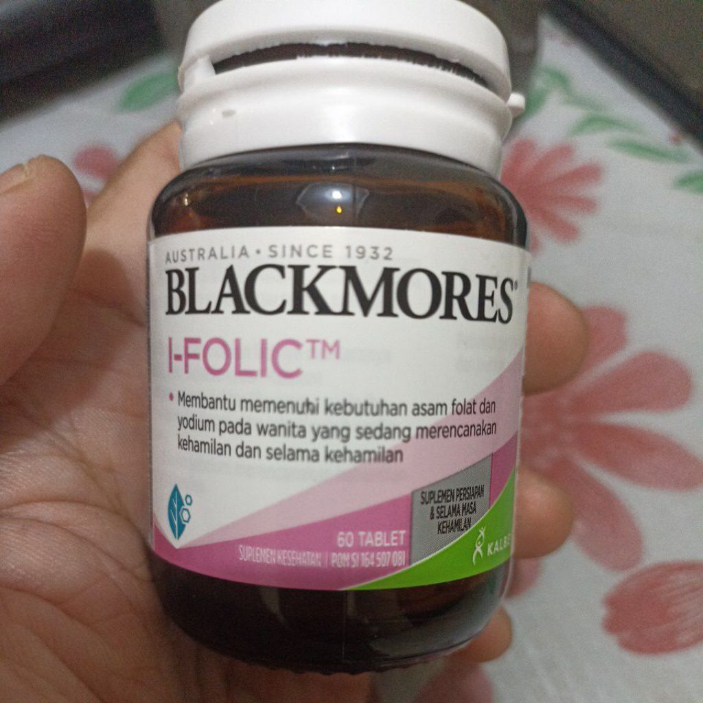 ifolic / asam folat merk blackmores preloved di jual murahhhhh sisa 44 tablet