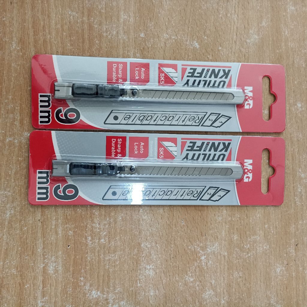 M&G Utility Knife Metal 9mm Autolock Economical