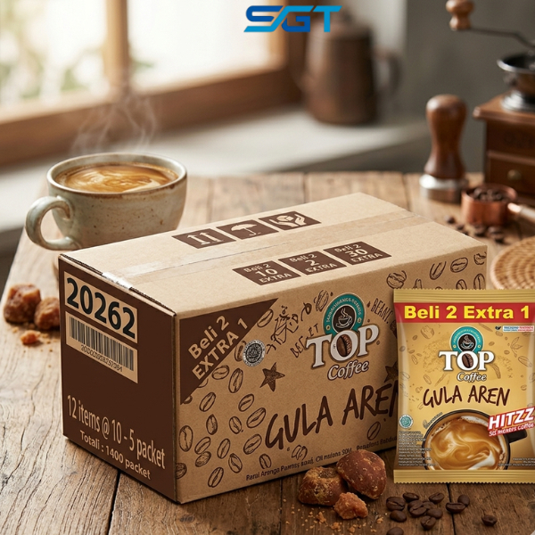 KOPI TOP GULA AREN 1 DUS ISI 12 RENCENG