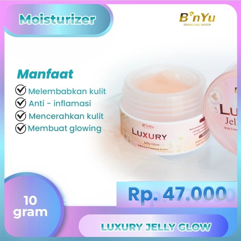 B'NYU LUXURY JELLY GLOW CREAM PELICIN WAJAH(BPOM)