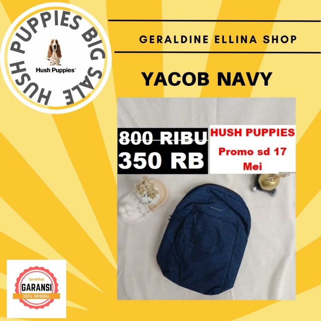 Tas body bag pria Hush Puppies original SALE seri YACOB 100% ORI