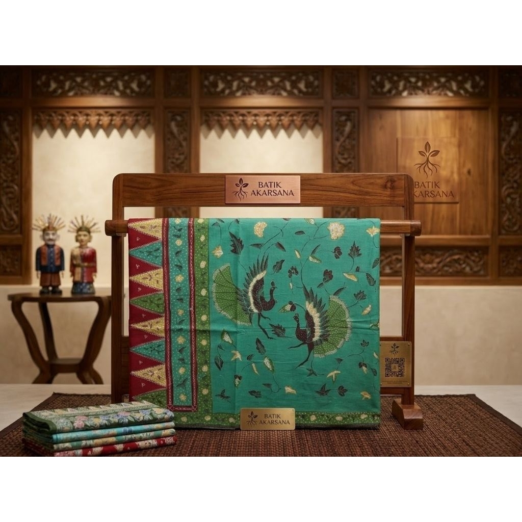Kain Sarung Batik Tulis Tumpal Pucuk Rebung Tulis Motif Bunga || Batik Tulis || Batik || Batik Cireb