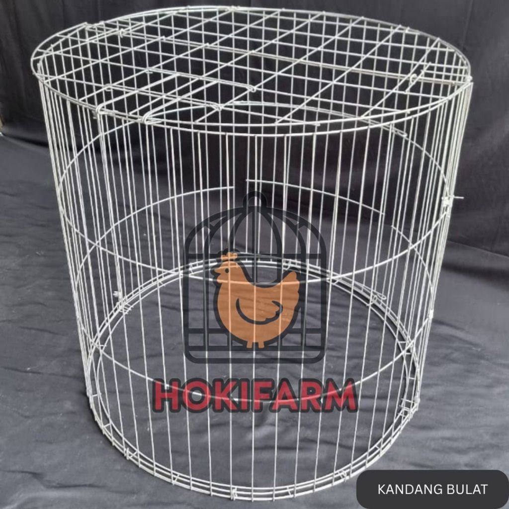 PROMO  Kandang Ayam / Kurungan Ayam Bahan Galvanis Bentuk BULAT / BUNDAR