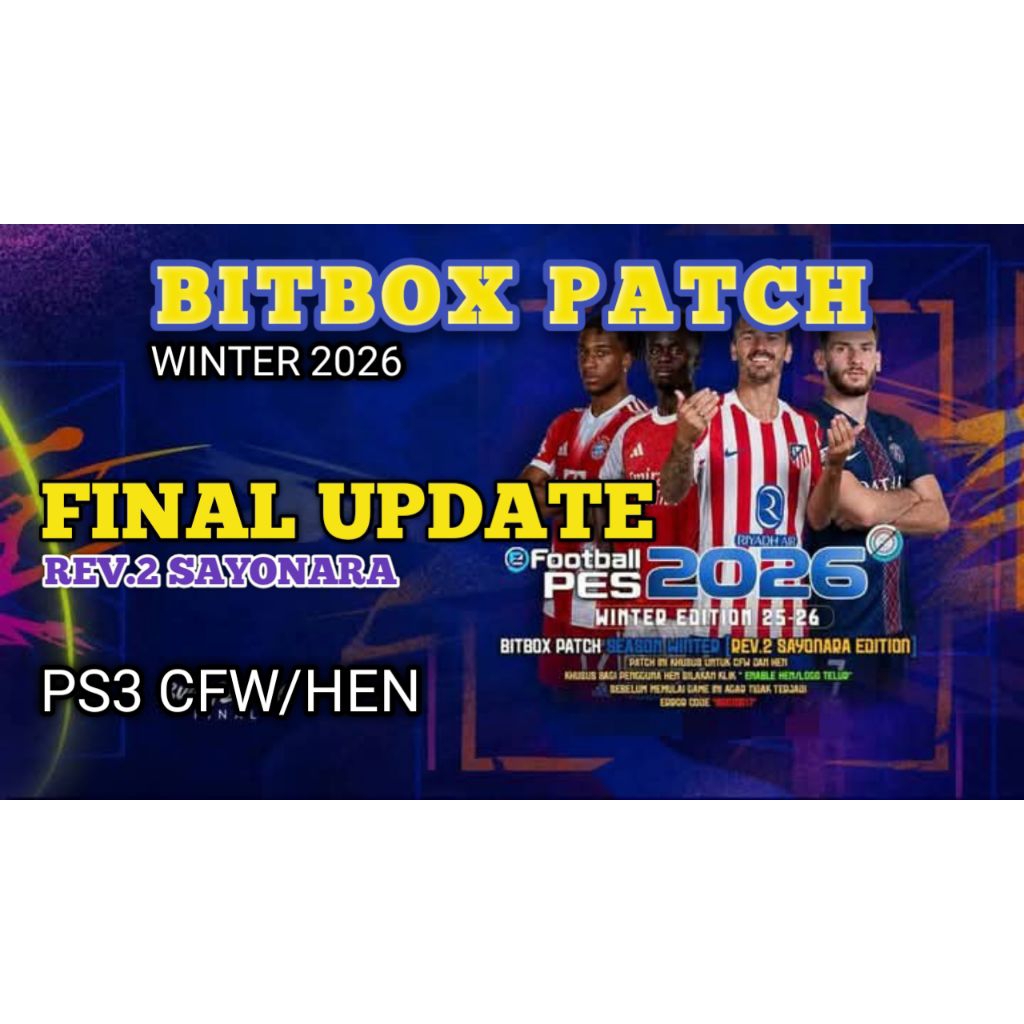 PES2026 PS3 | BITBOX PATCH WINTER 2026