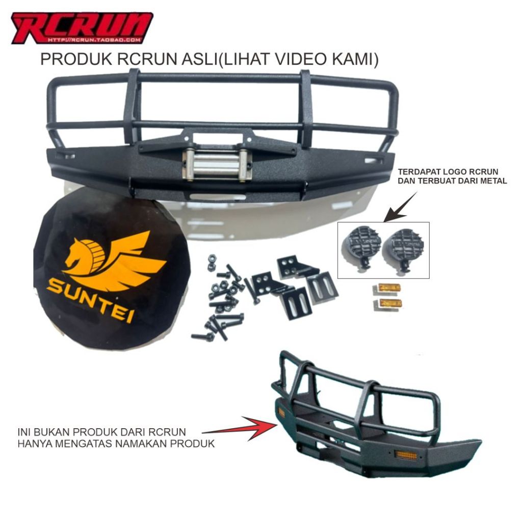 Original RCRUN LC80 Metal Bumper Rc LC80 1/10