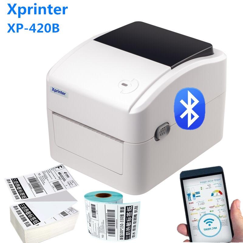 PRINTER THERMAL XPRINTER XP-420BT 100MM LABEL BARCODE RESI KONEKSI USB BLUETOOTH