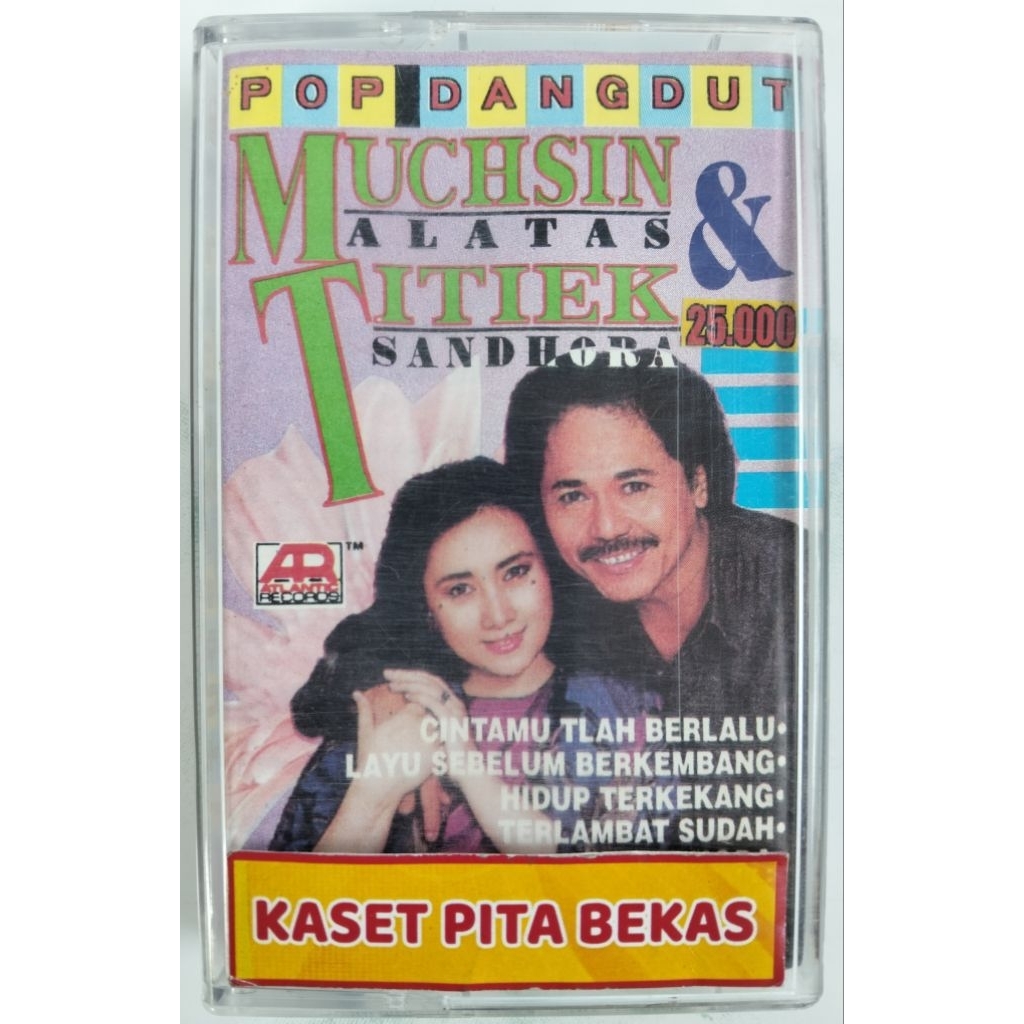 kaset pita bekas pop dangdut Muchsin vs titik Sandora