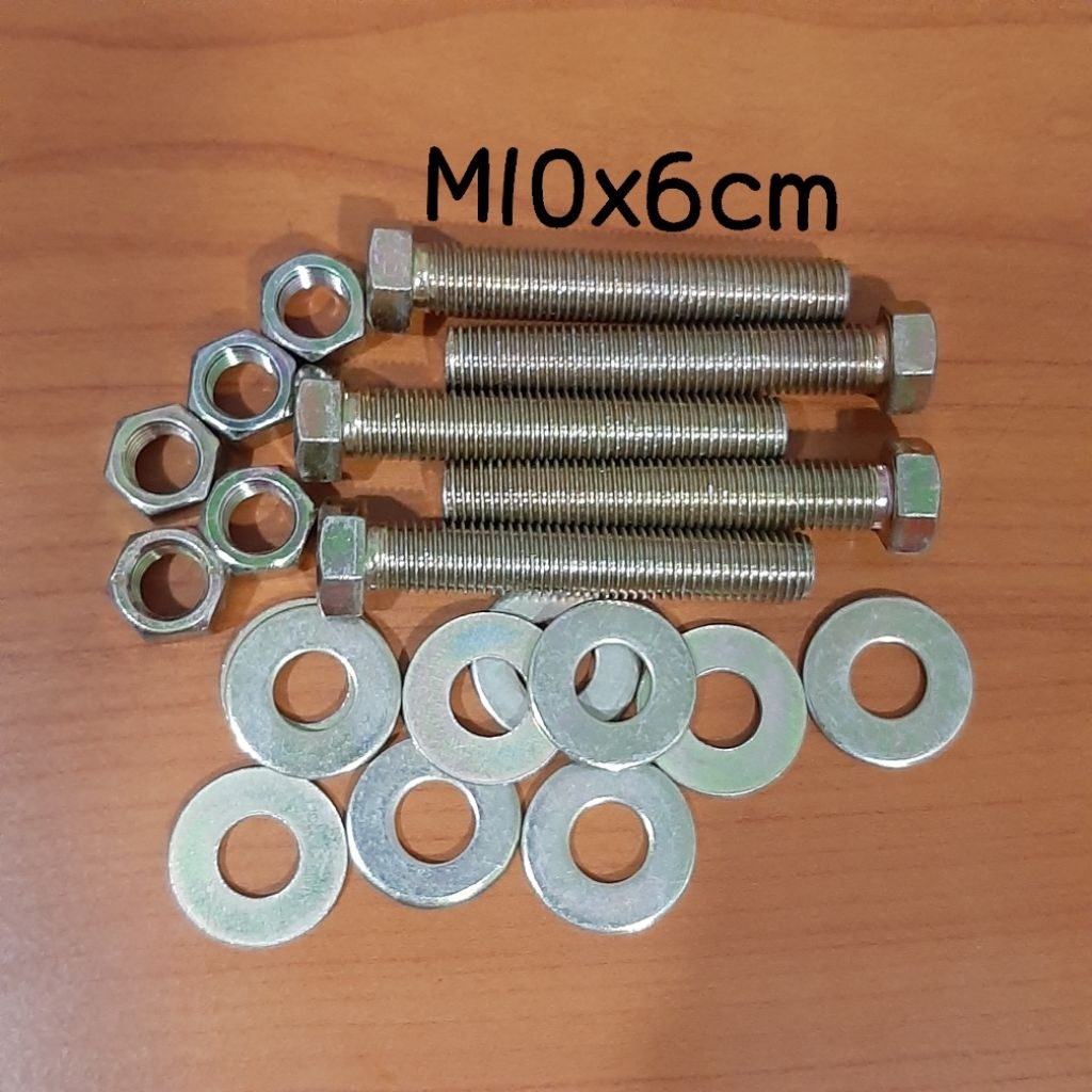 Baut 14/M10x6cm plus double ring paket 5set