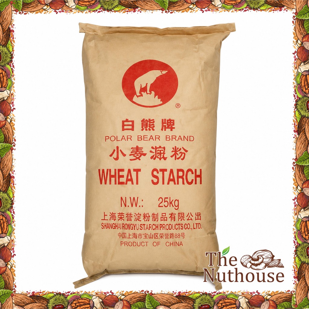 1 Zak Polar Bear Brand Wheat Starch / Teng Mien / Tang Flour 25kg