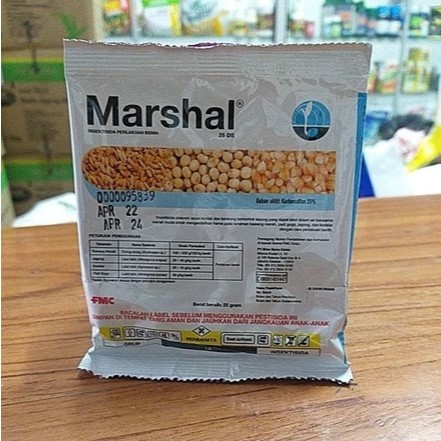 Insektisida Marshal 25DS 25gr - Sistemik, Kontak dan Lambung, Bubuk Merah Muda