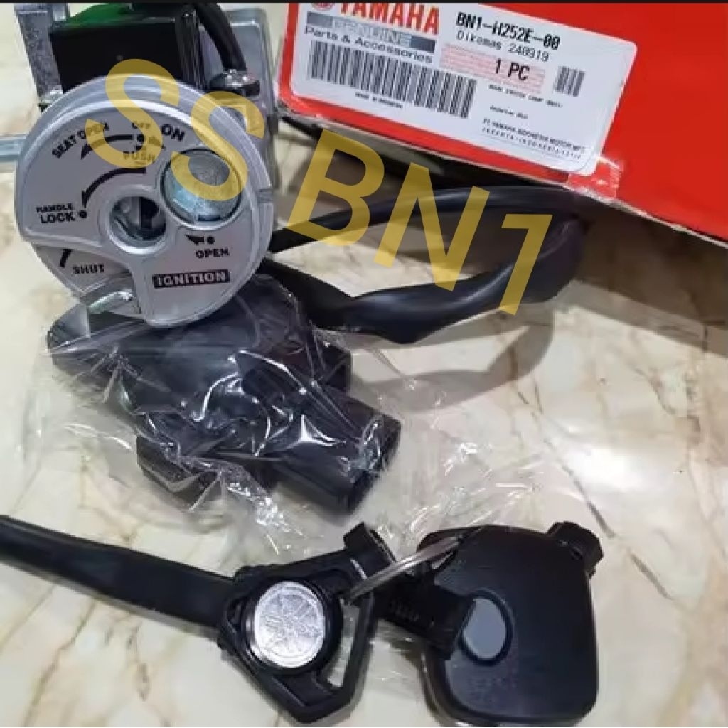 key set main switch kunci kontak stop kontak set rimot remot mio m3 blue core LNS 125 i origional bn