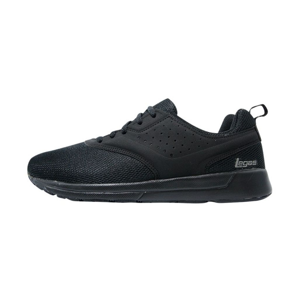 Sepatu League Legas Flit LA U Hitam Running Shoes Pria Wanita Original