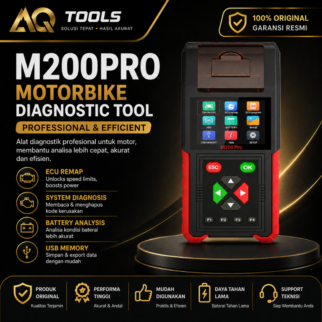 M200PRO JDIAG REMAP ECU HONDA JDIAG M200 PRO WITH PRINTER SCANNER SEMUA MOTOR