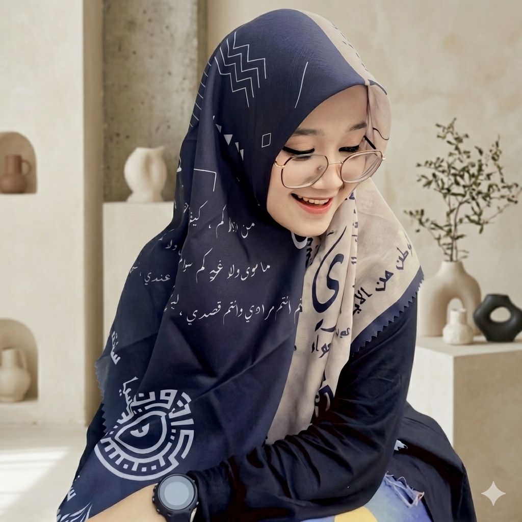 Hijab Man Ana Terbaru || Hijab Motif Arab Santri || Hijab Ala Santri || Hijab Koran Arabic