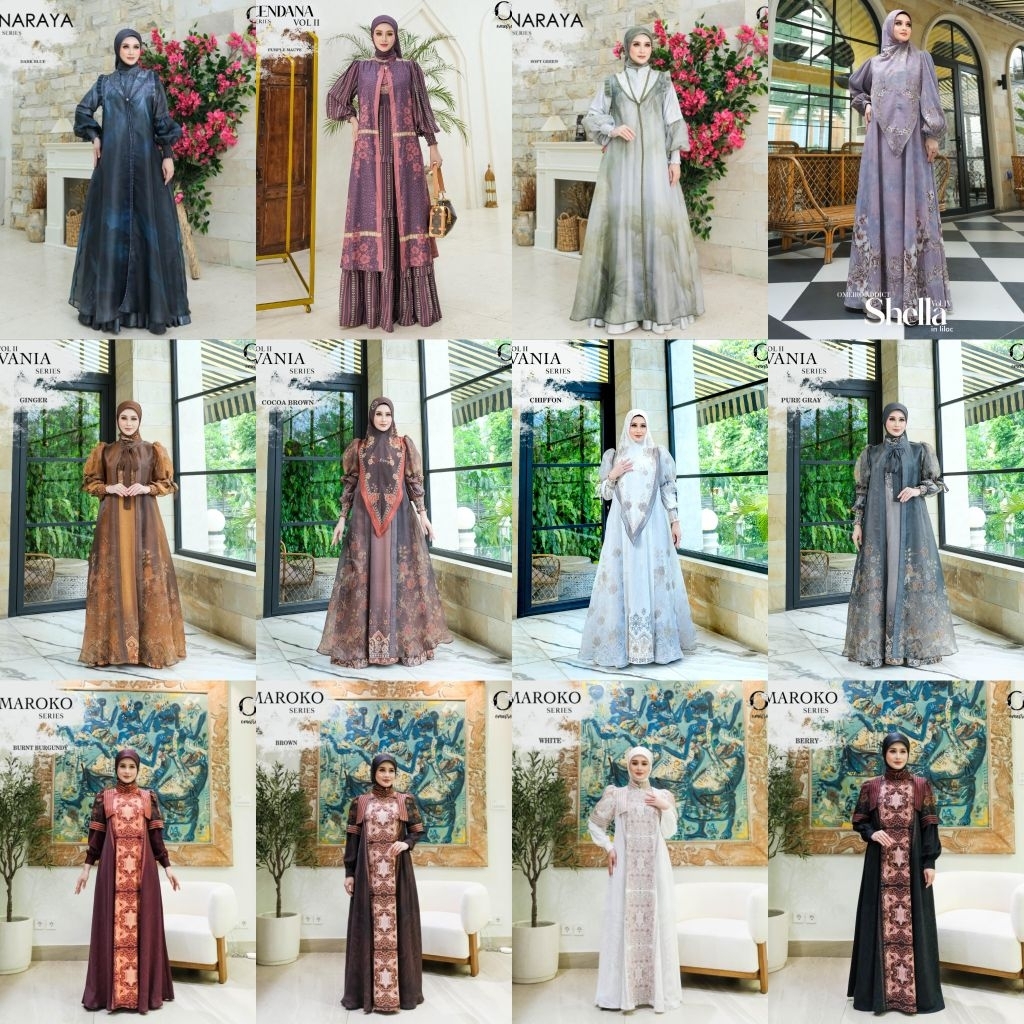 NARAYA, MAROKO, CENDANA, VANIA, JEDDAH, SHELLA VOL.4 SERIES ORIGINAL BY OMEIRO ADDICT | SET GAMIS SY