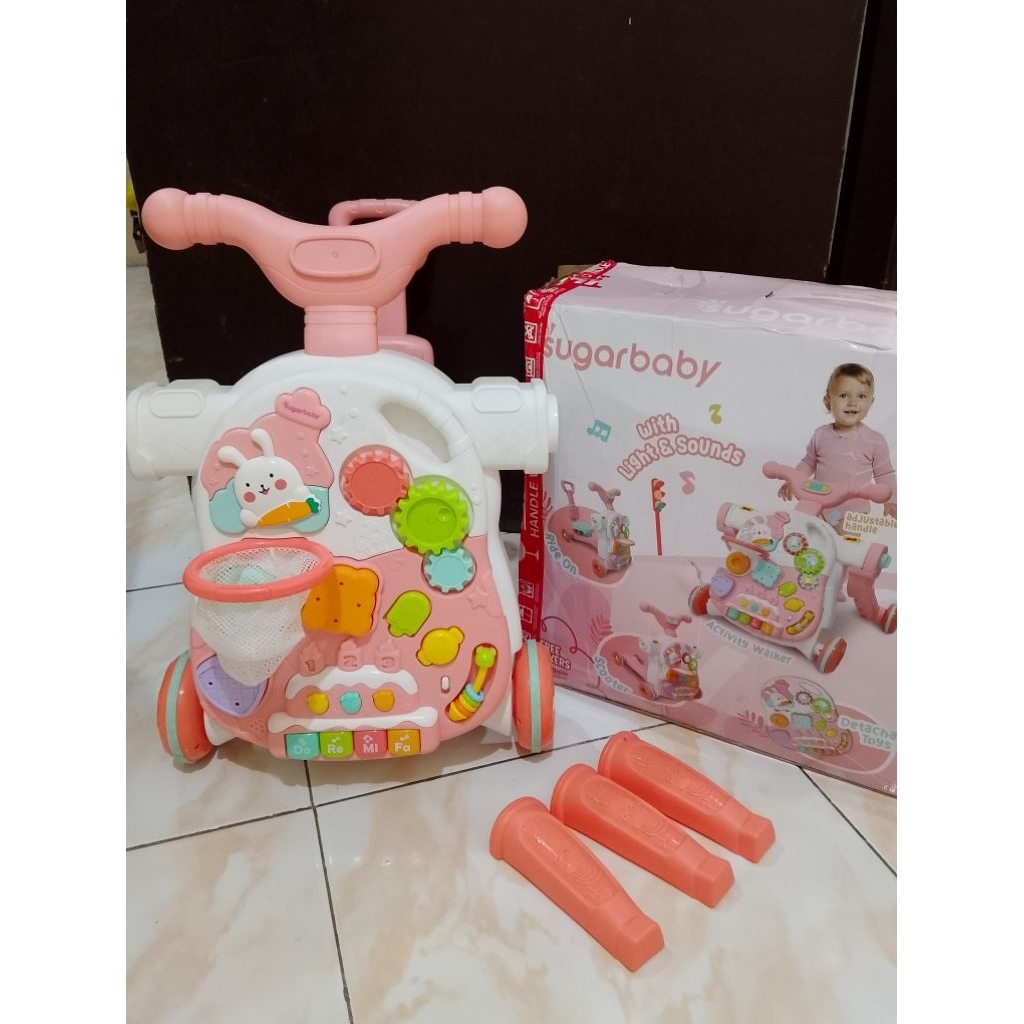 sugarbaby pushwalker ride on 5in1 preloved