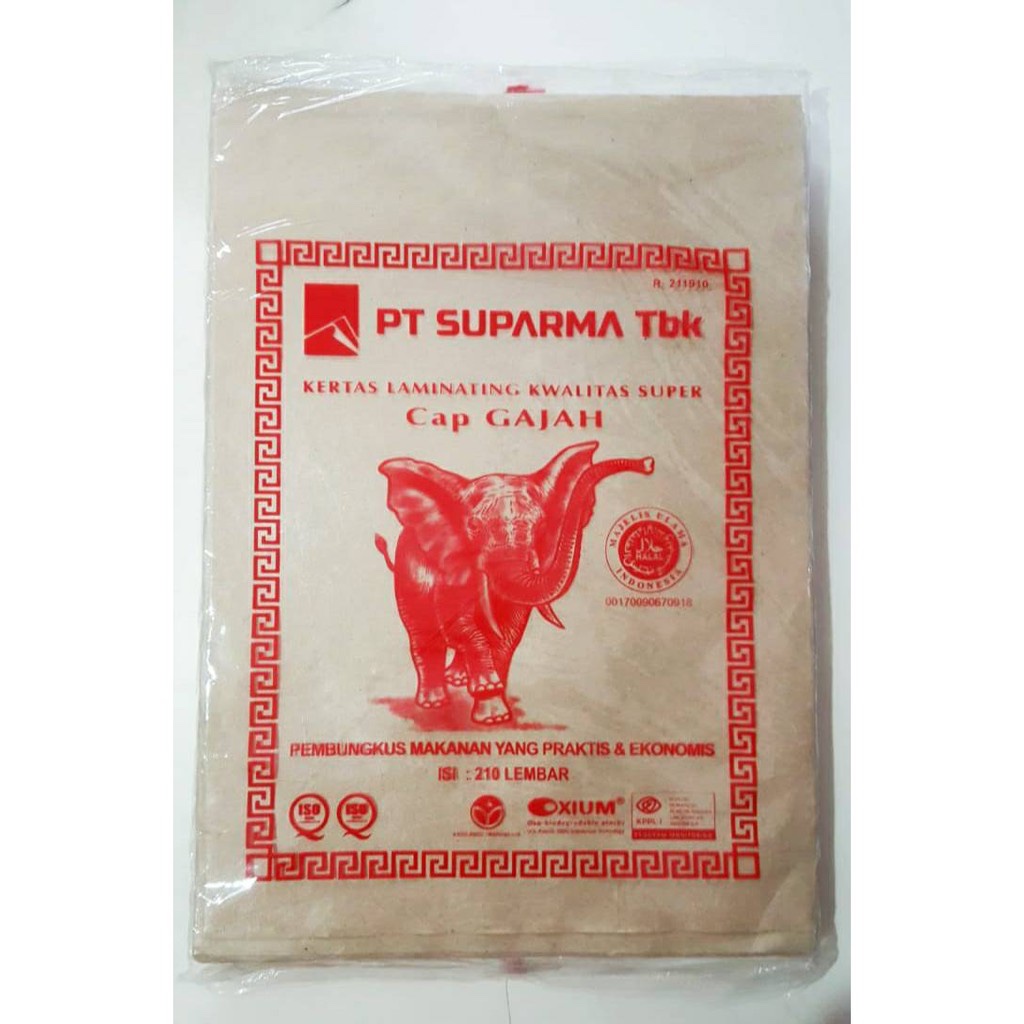 Bungkusan Kertas Nasi Gajah Merah