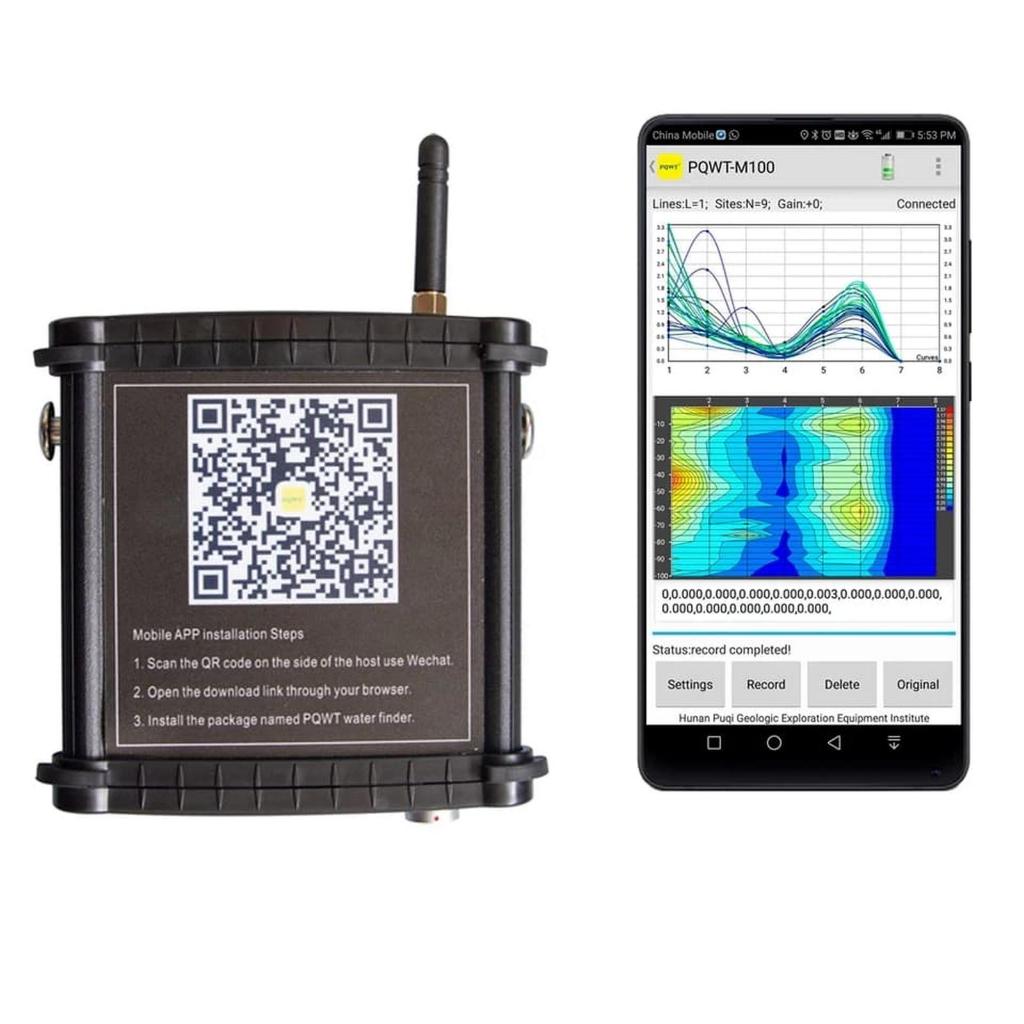 PQWT-M100 underground water detector 0-100 m drilling find fresh water PQWT M100