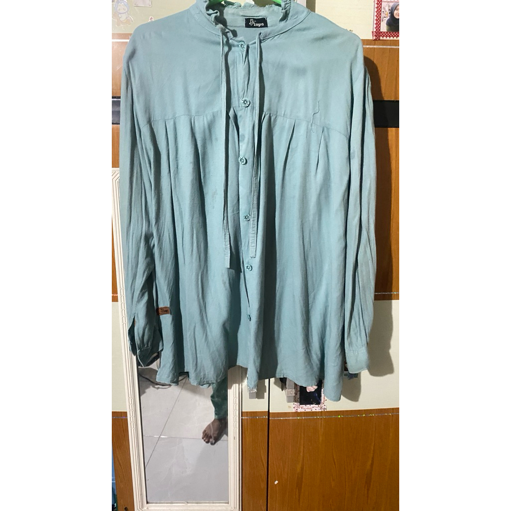 preloved rayon masih bagus warna biru wardah