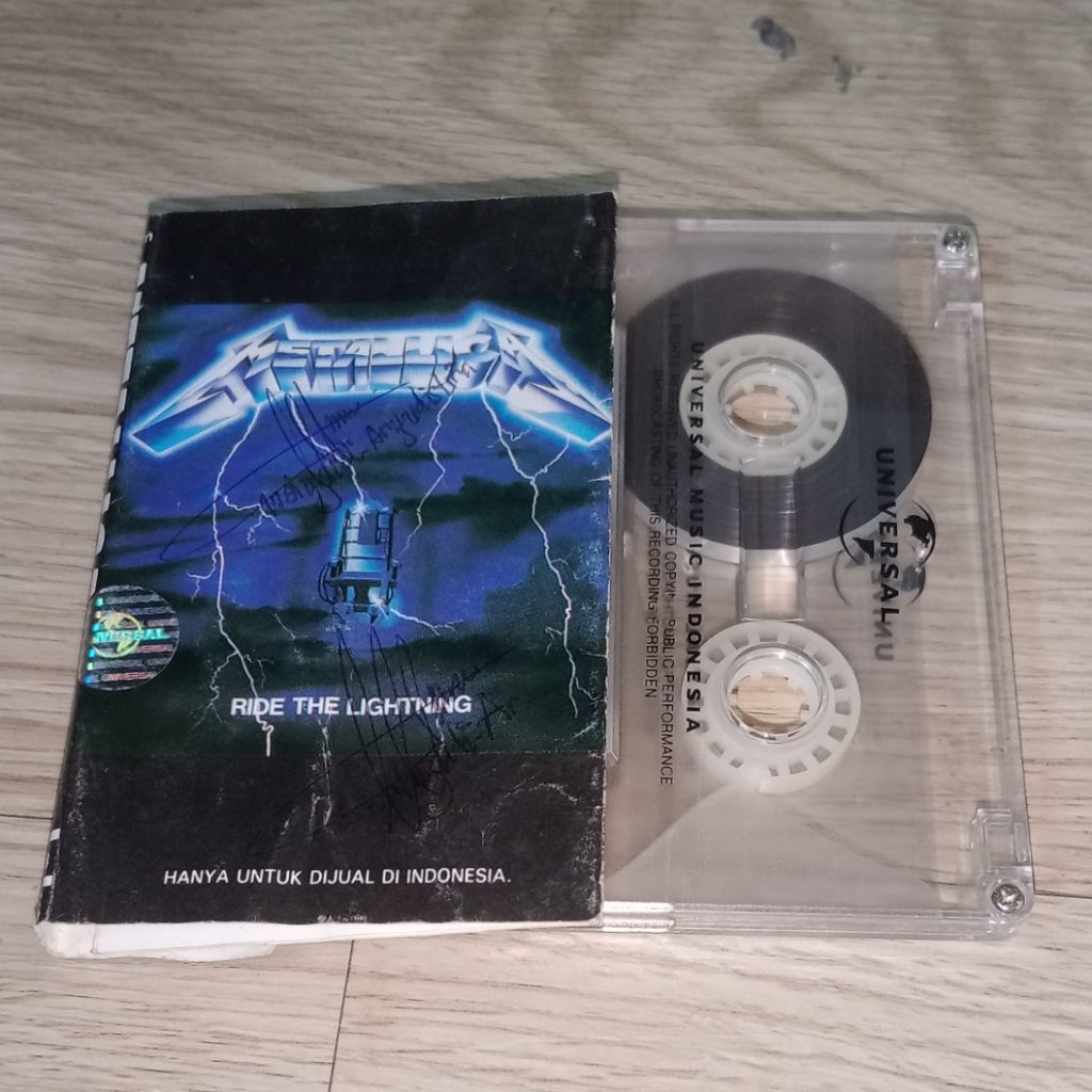 Kaset Metallica - Ride the Lightning