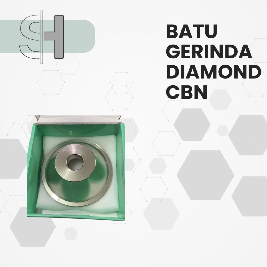 Batu Gerinda Diamond CBN Mangkok Ukuran 100 Grit 320 Baru