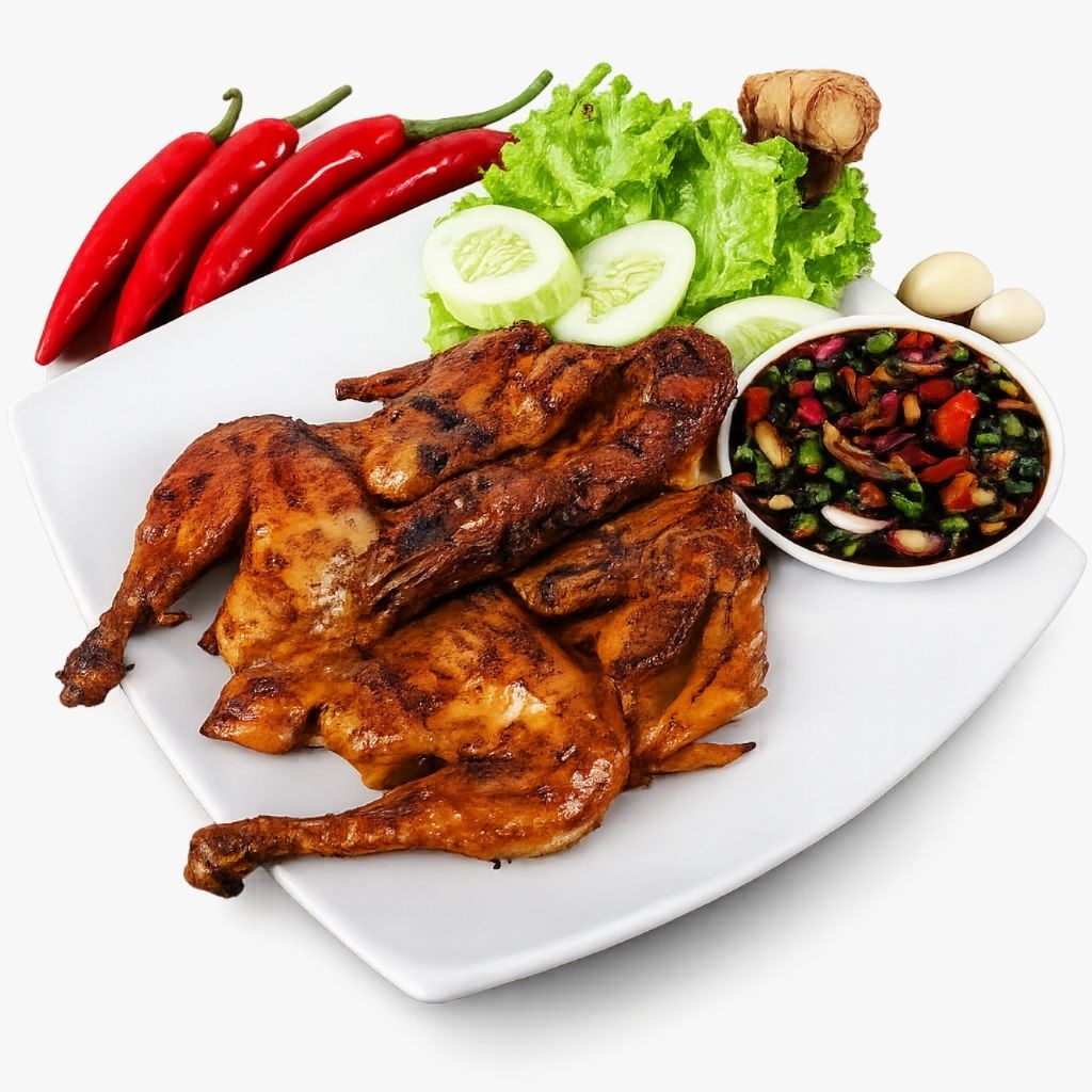 Ayam kampung Panggang kuali mbah sum 1 ekor