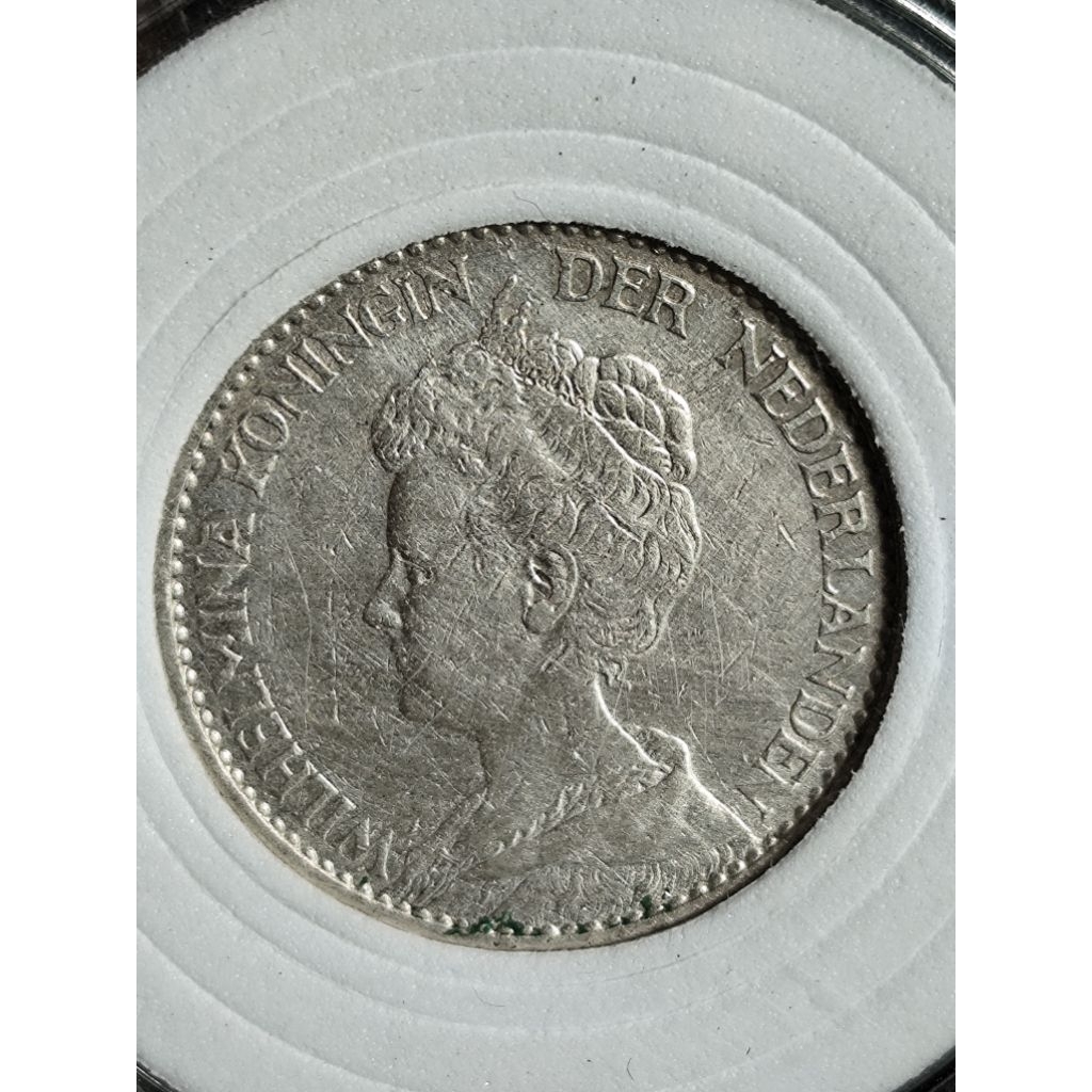 koin perak kuno wilhelmina 1913