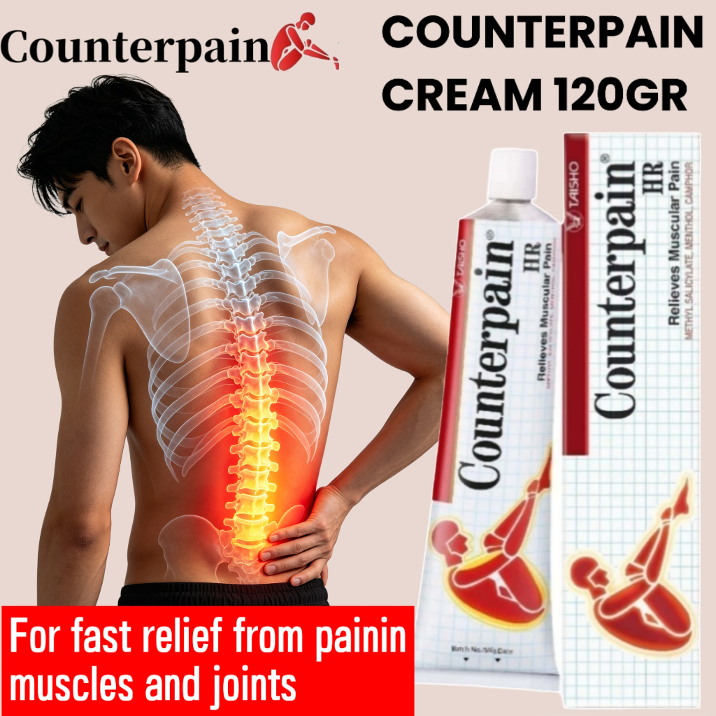 *ORI EXP2028 & Beli 2 gratis 1* - Taisho Counterpain Cream 120 Gr - Redness And Swelling Get Rid Of 