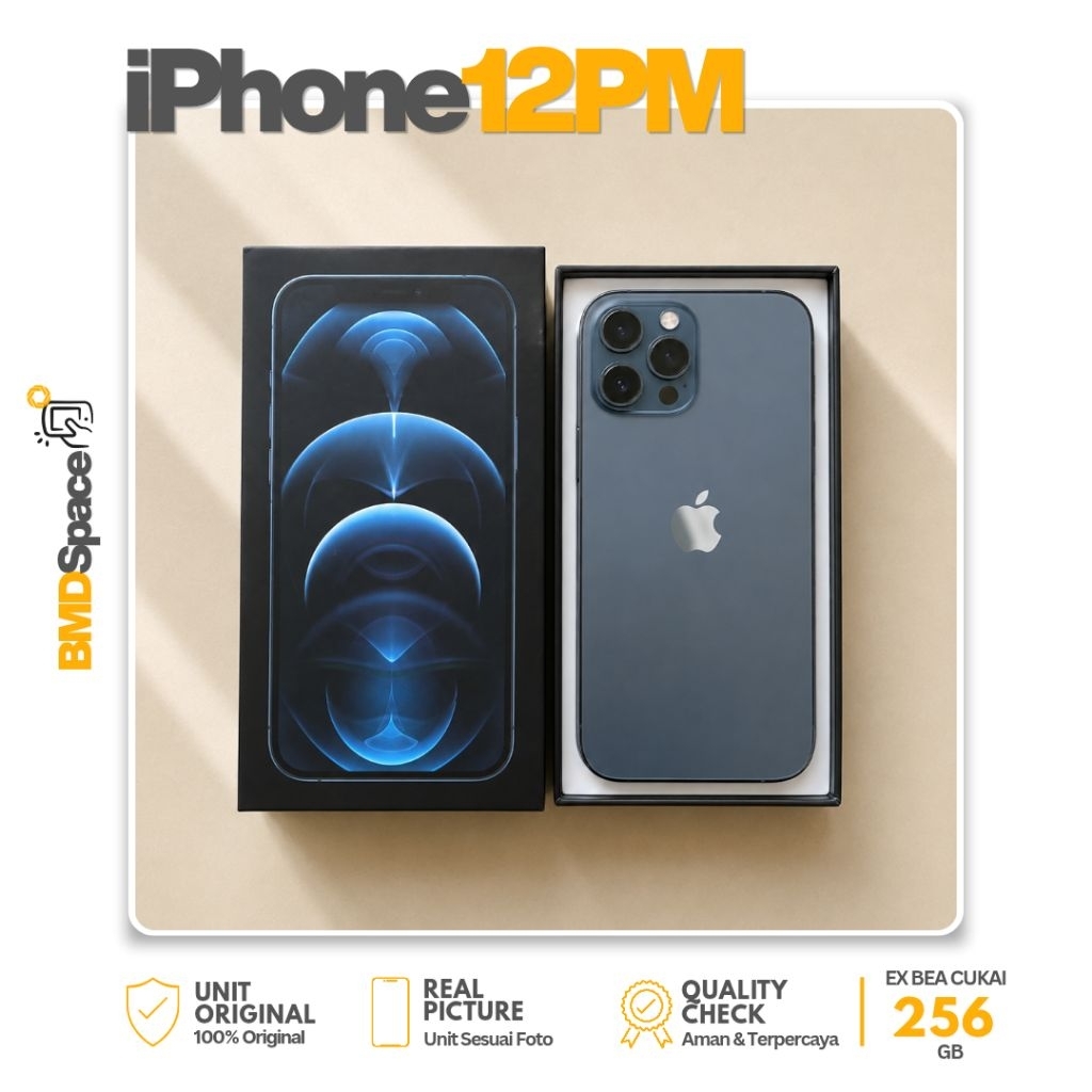 IPHONE 12 PRO MAX 256GB SECOND INTER BEA CUKAI ORIGINAL APPLE