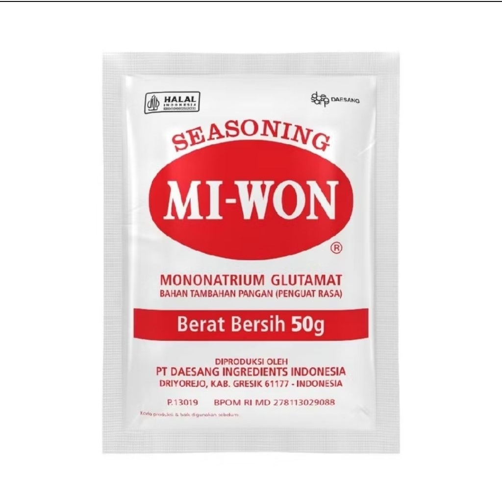 Penyedap Rasa Miwon 50gr - Penguat Rasa Gurih, Kristal Jernih, Aroma Harum