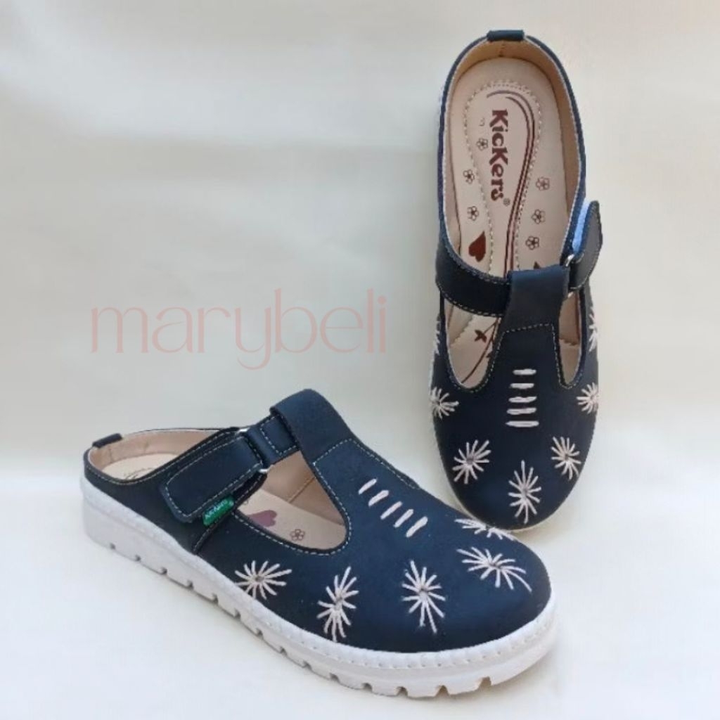 Sepatu Sandal Wanita Jumbo big size Slip-On Murah Sol Karet SL ROSI19 solPT