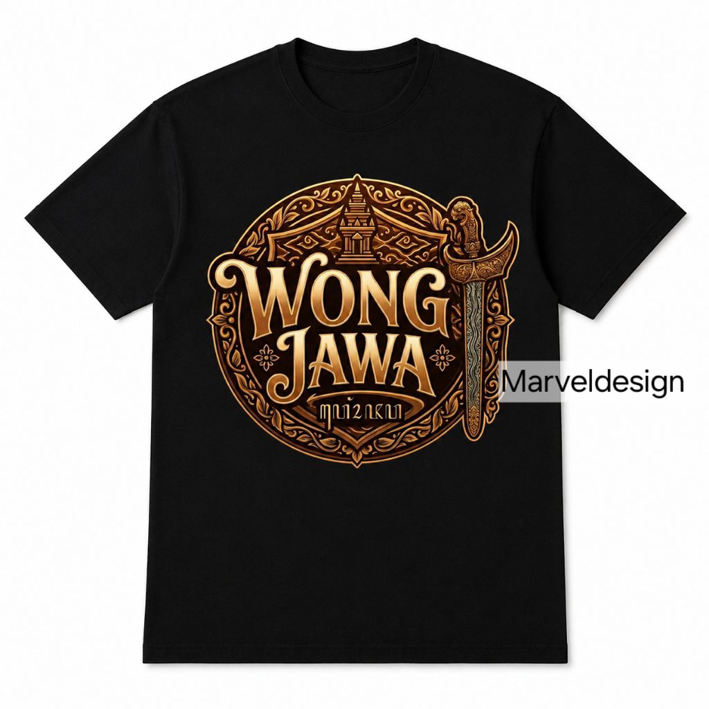 kaos wong jawa keris kaos pria cotton combed 24s