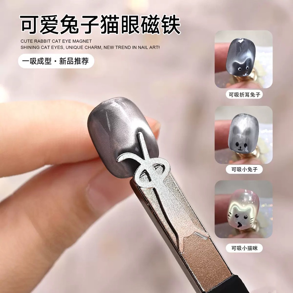 BESI MAGNET CAT EYE BUNNY / BESI CAT EYE MOTIF KELINCI LUCU