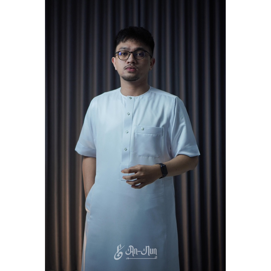 GAMiS /JUBAH ANNUN PRIA LENGAN PENDEK JAGUARD
