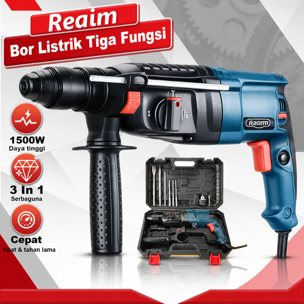 Reaim Rotary Hammer Drill Bor Beton Rotary Hammer Power Tools
