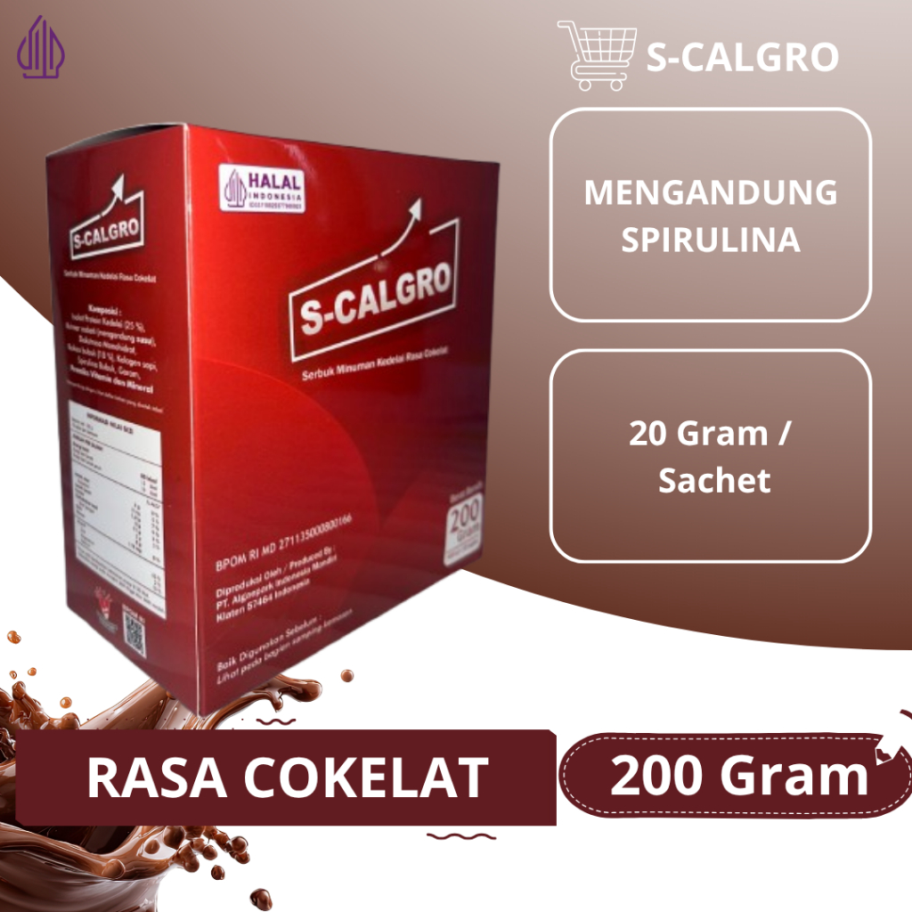 S-CALGRO Susu Suplemen Olahraga Recovery Otot & Stamina Peninggi Badan Anak Remaja Vitamin Anak Susu