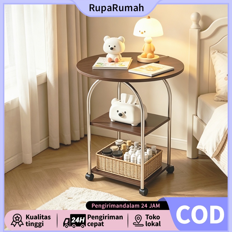 COD Meja Kopi Seluler Meja Samping Sofa Rak Troli Meja Nakas Meja Teh Meja Kecil Meja Sudut Rak Buku