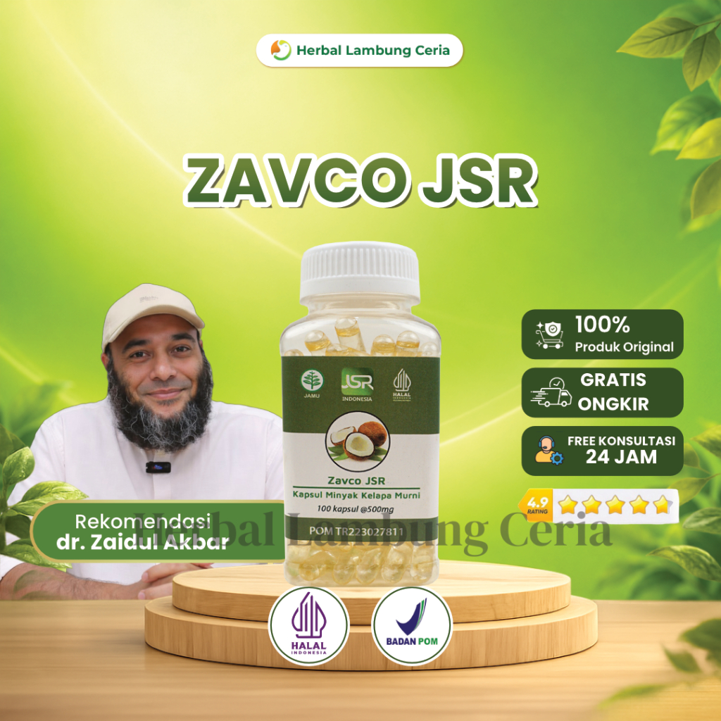 Original - VCO JSR dr Zaidul Akbar 100 Kapsul - Virgin Coconut Oil