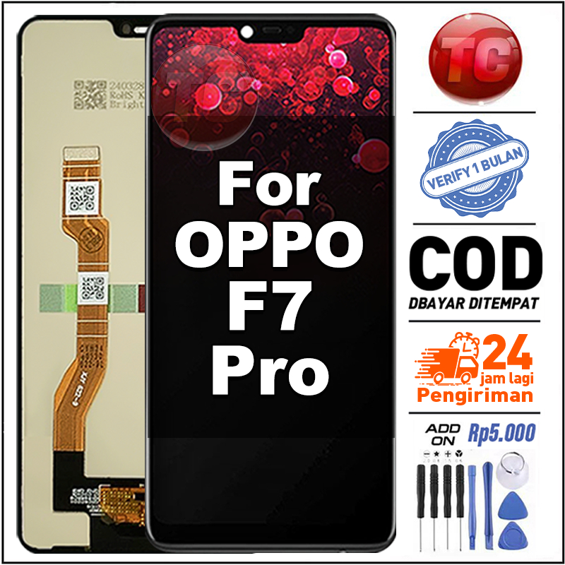 TC LCD For OPPO F7 Pro Fullset hp Touchscreen Kompatibel untuk Glass Touch Screen Digitizer COD