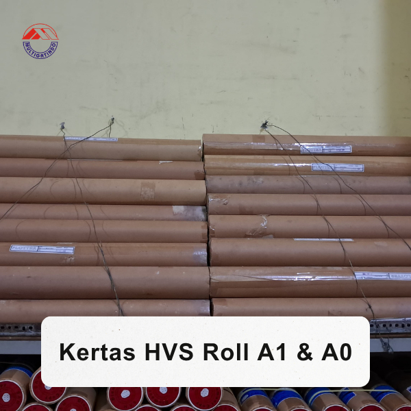 Kertas HVS Plotter A0 & A1 50m, Kertas Baru Stock Lama