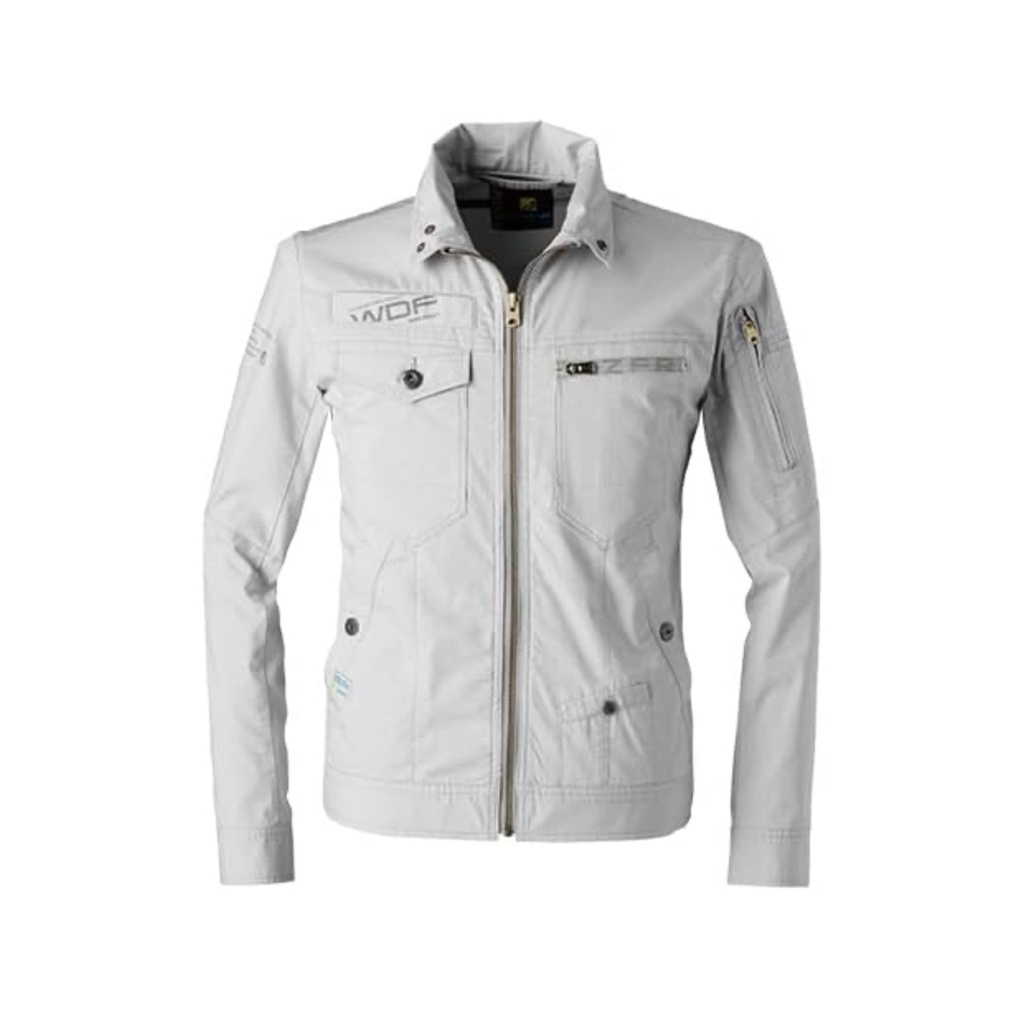 I'Z FRONTIER 5190C 01 M Super Deodorizing Stretch 3D Work Jacket for Spring and Summer, Silver Gray