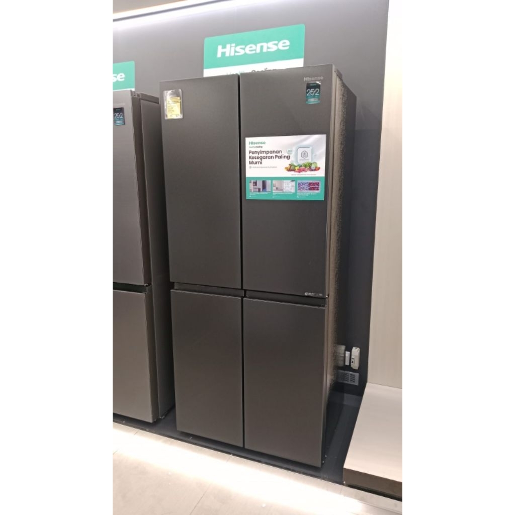 HISENSE RQ558N4IBN RQ556N4IBU KULKAS SIDE BY SIDE MULTI DOOR INVERTER 472 L RQ556 RQ558