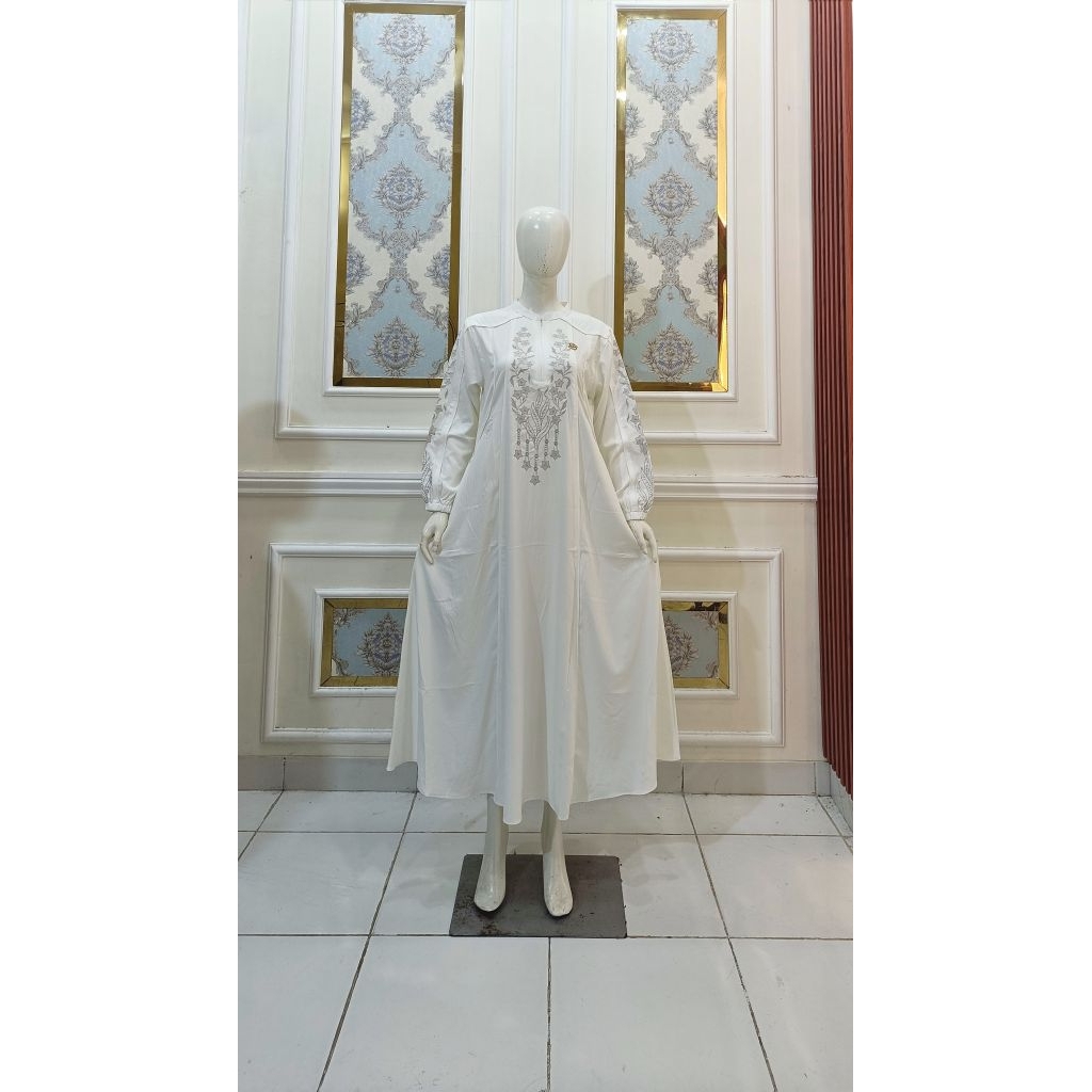 Dress Felicia premium Jasmine simple bordir By Najwa