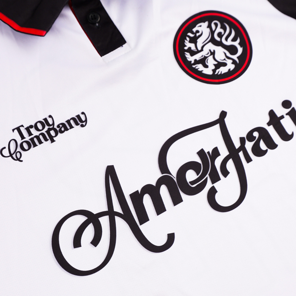Troy Company Jersey Putih Aksen Hitam Merah - Amor Fati 12 Jersey White Accent Black Red JSM 3618
