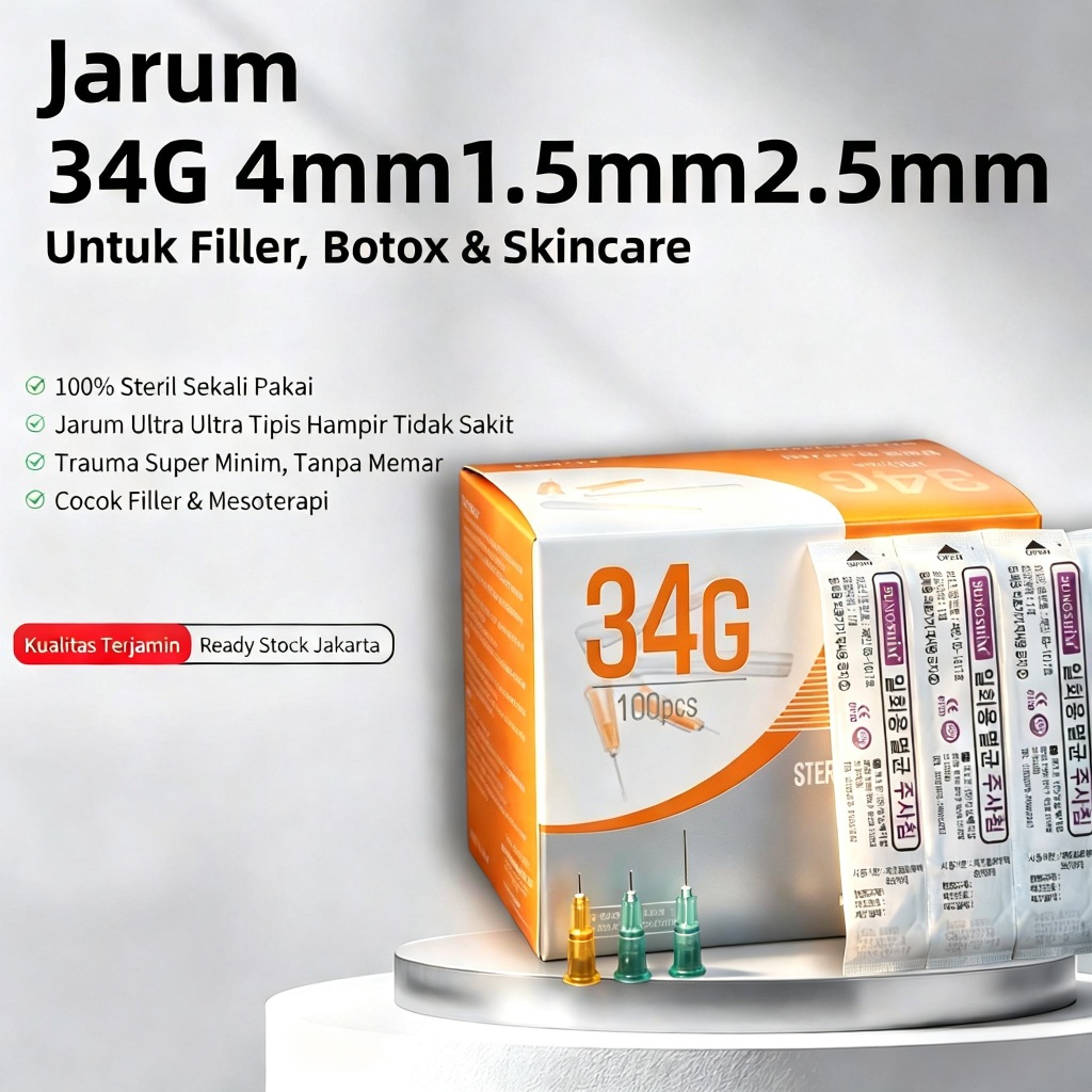 Needle 34G Sungshim Korea needle Skin Booster Nedle Meso Needle Mes-o-aterapi Needle botox Nedle bot