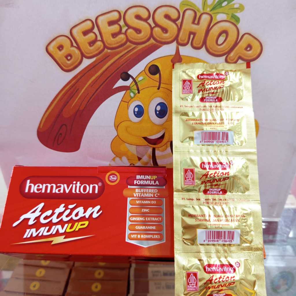 Hemaviton Action Imunup - Suplemen Penambah Stamina, Tenaga, dan Energi