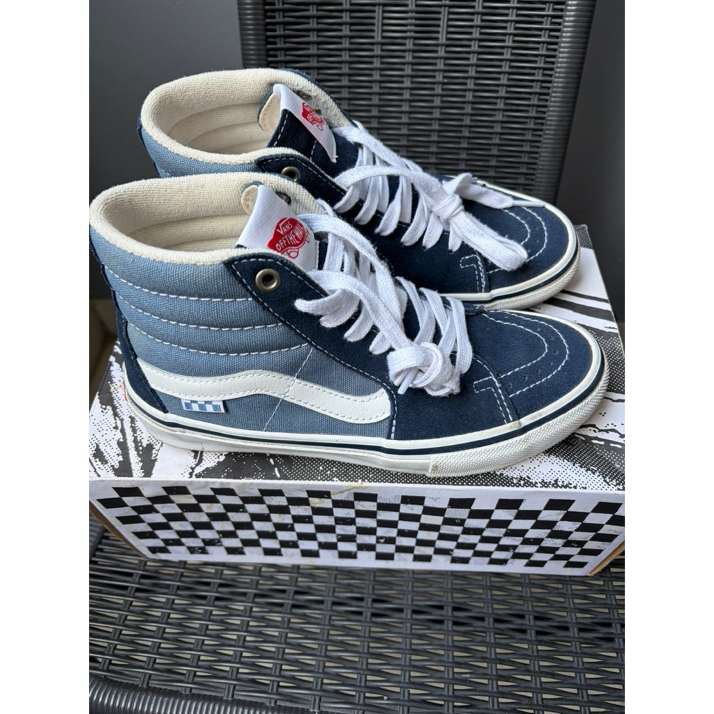 VANS SKATE SK8-Hi NAVY/WHITE
