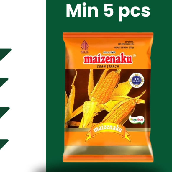 MAIZENAKU / TEPUNG PATI JAGUNG / TEPUNG MAIZENA 250 GRAM